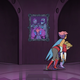 The portrait of young Entrapta with what could be her robotic parental figures.